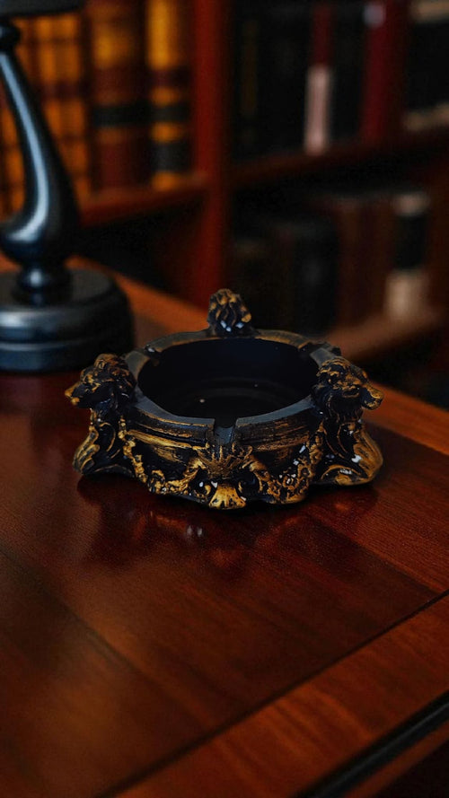 🦁 Aslan Muhafız – El Yapımı Alçı Küllük