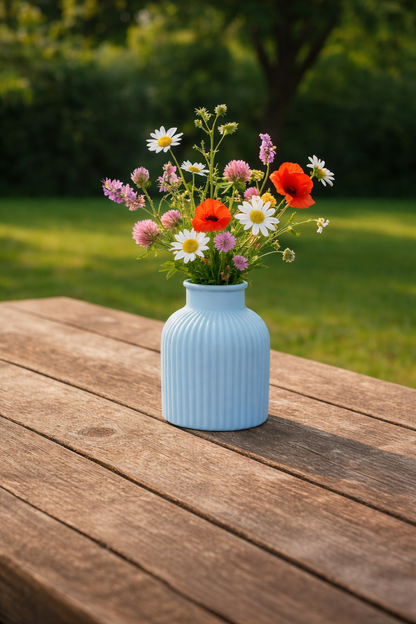 Ribbed Form – El Yapımı Dekoratif Vazo