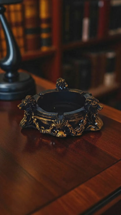 🦁 Aslan Muhafız – El Yapımı Alçı Küllük